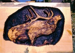 Elk Carving